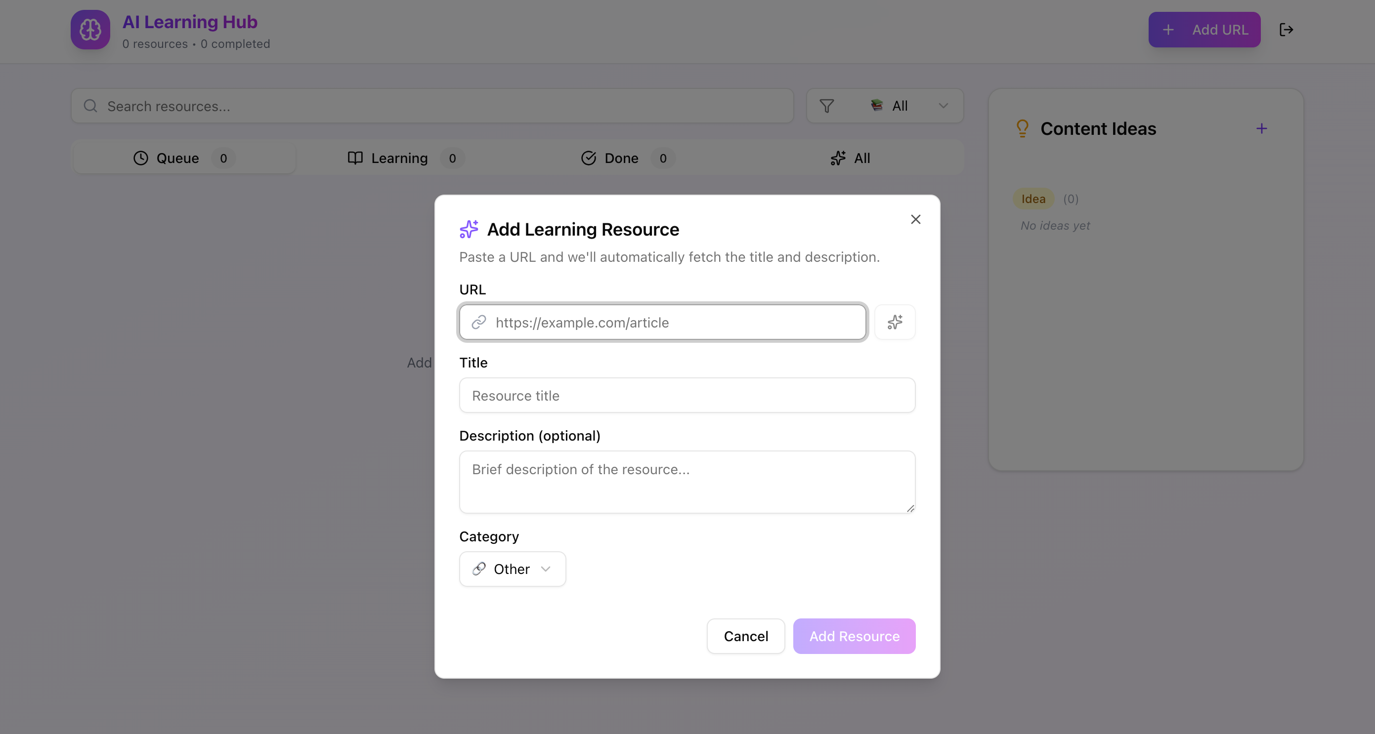ai learning hub site