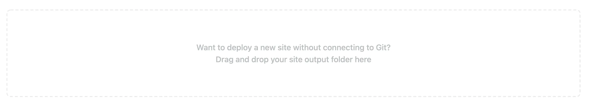 Drag and Dropt to Netlify