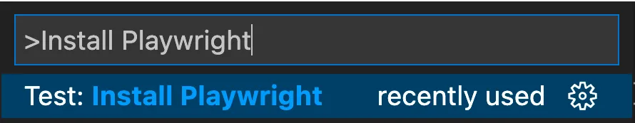 command bar in vs code