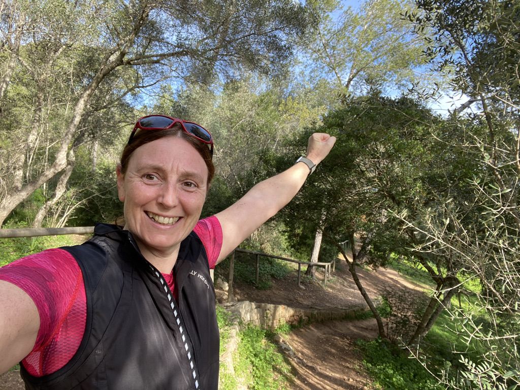 Me running in the Forest