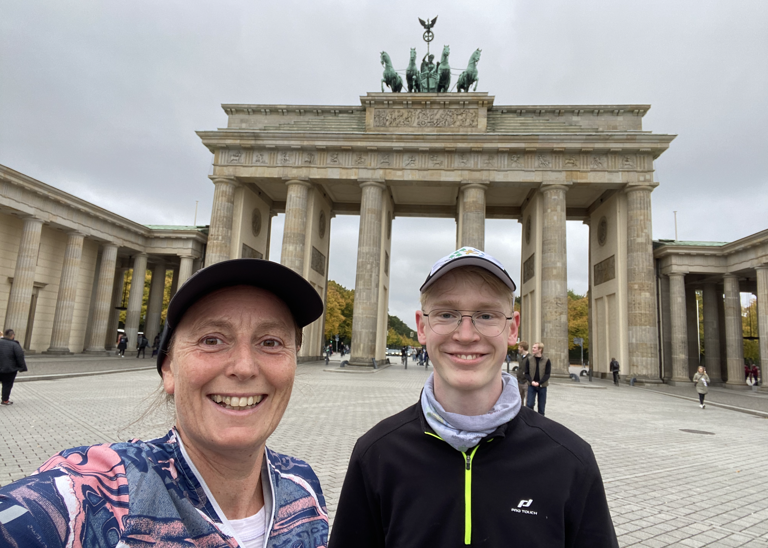 Max and I running around Berlin